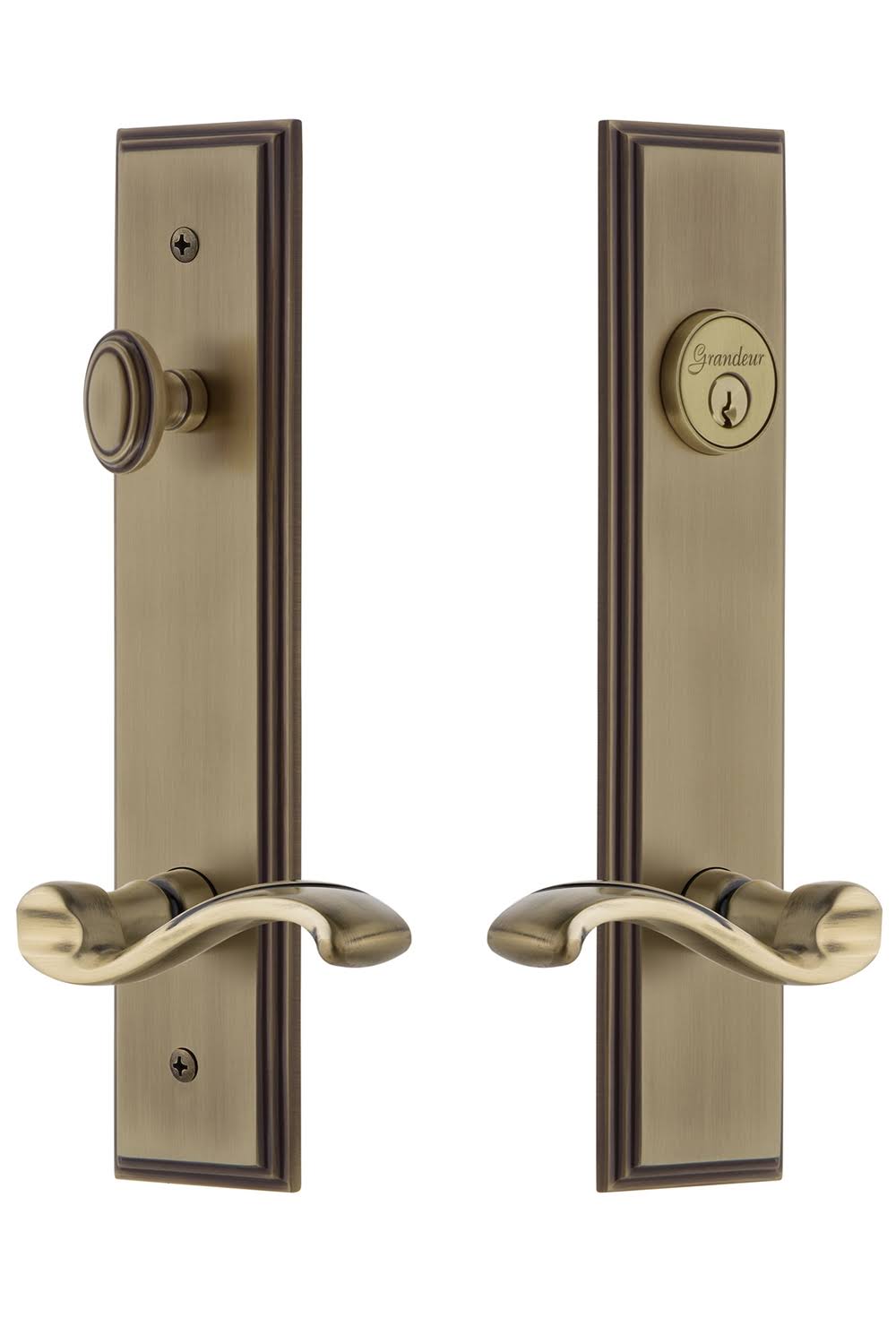 Vintage Brass Entry Set Y3252