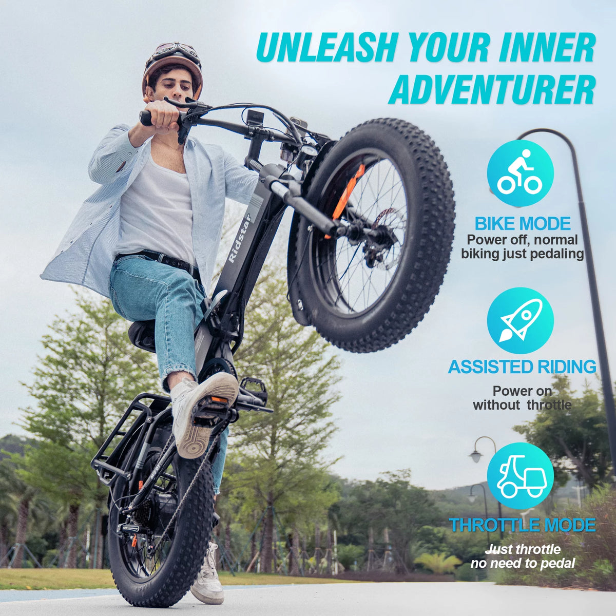 20 Fat Tire 750W 48V 14AH Foldable Electric Bike V659847