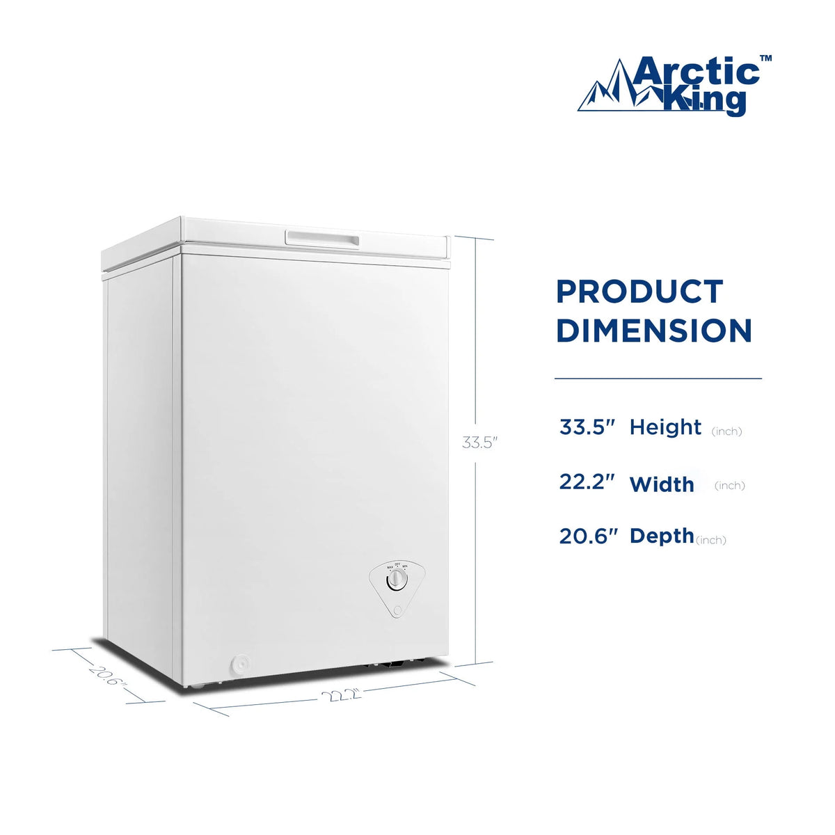 White 3.5 Cu ft Chest Freezer Y96647